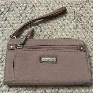 Baggallini 3/4 zip around wallet with rfid